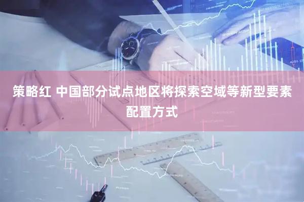 策略红 中国部分试点地区将探索空域等新型要素配置方式